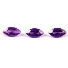 Amethyst marquise 6x5mm faceted cut 0.64 cts